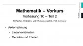Mathe-Vorkurs 2020